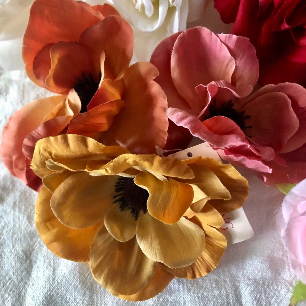 Jo-Anne’s Stock Artificial Silk Flower Assortment Clips for Crafts & Weddings